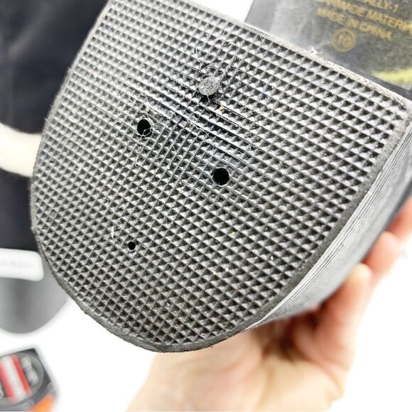 Weeboo‎ Black Faux Suede Allie-1 Chunky Heel Boot w/Fur Trim - Picture 15 of 15